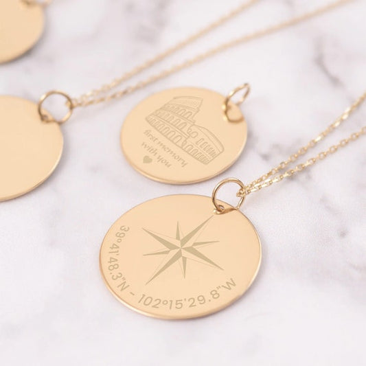14K gold name necklace