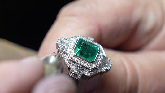 The Artistry of Crafting Emerald and Diamond Rings