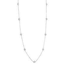 The Story of Elegance and Sustainability: The White Gold Diamond Necklace