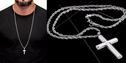 Timeless Symbolism: The Rise of Silver Cross Necklaces for Men
