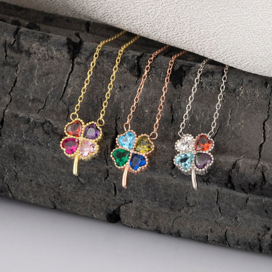 gold birthstone necklace