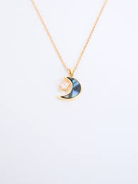 moon and star necklace