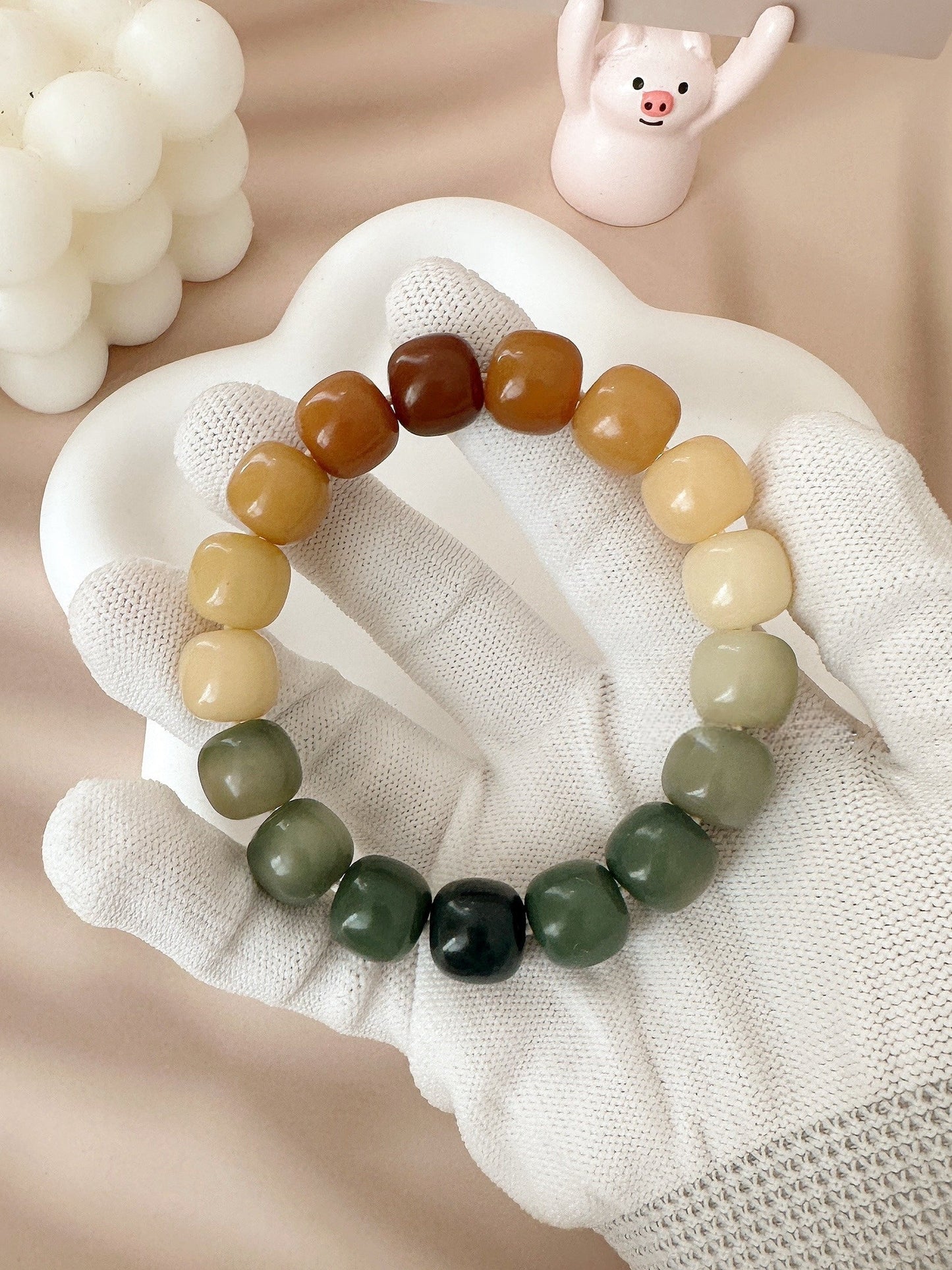 14mm Large Size Multi-Treasure Bodhi Bead Bracelet (Available in Multiple Colors)