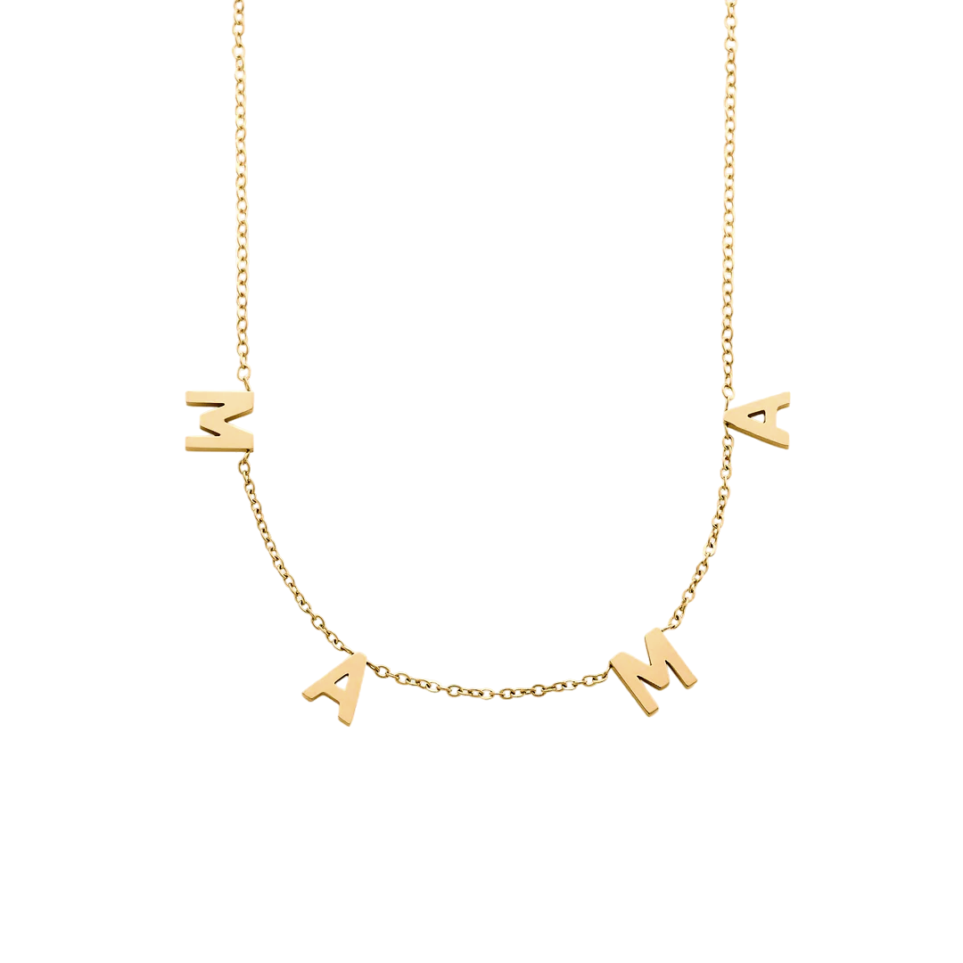 Le collier lettre MAMA