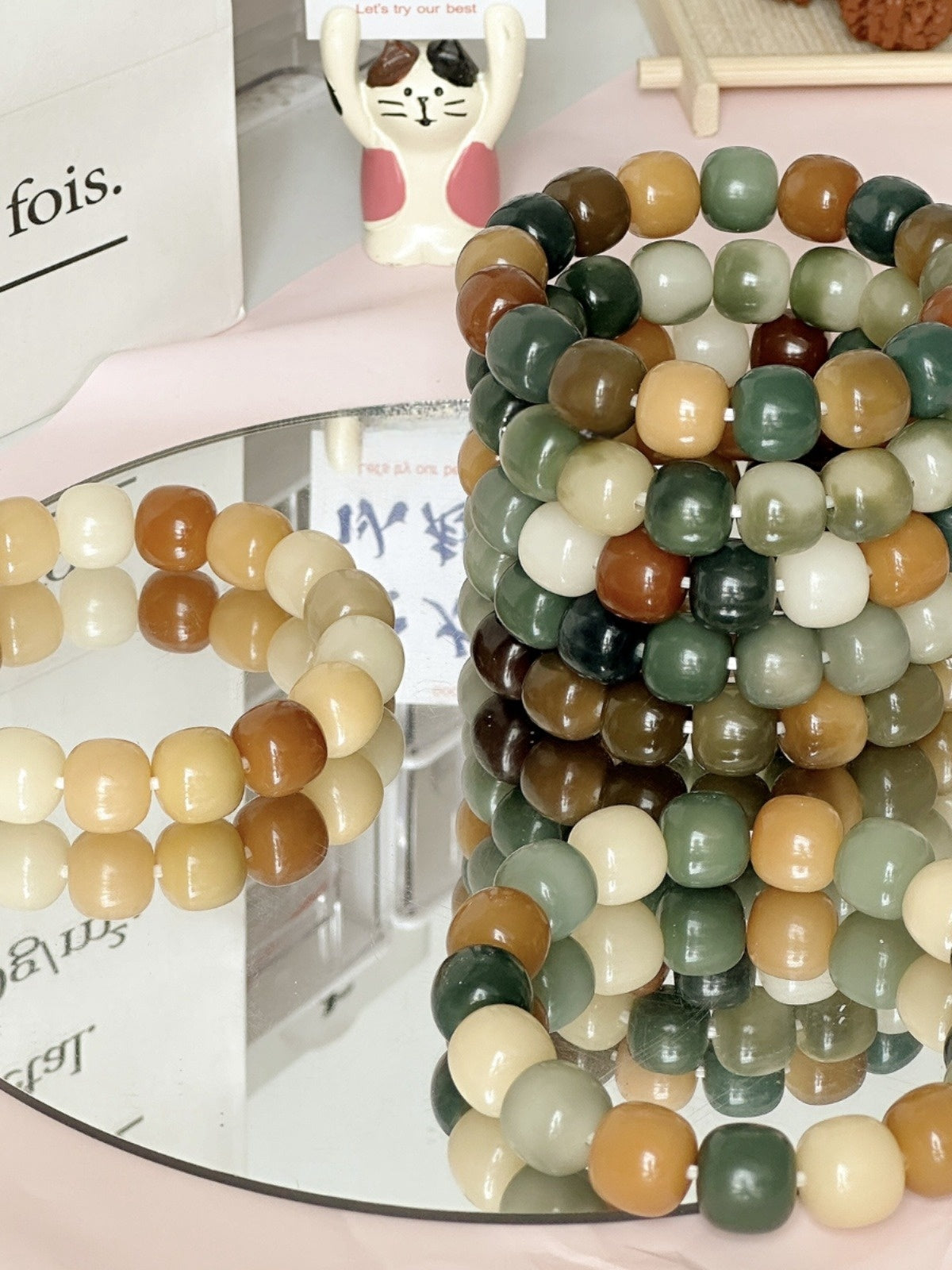 14mm Large Size Multi-Treasure Bodhi Bead Bracelet (Available in Multiple Colors)