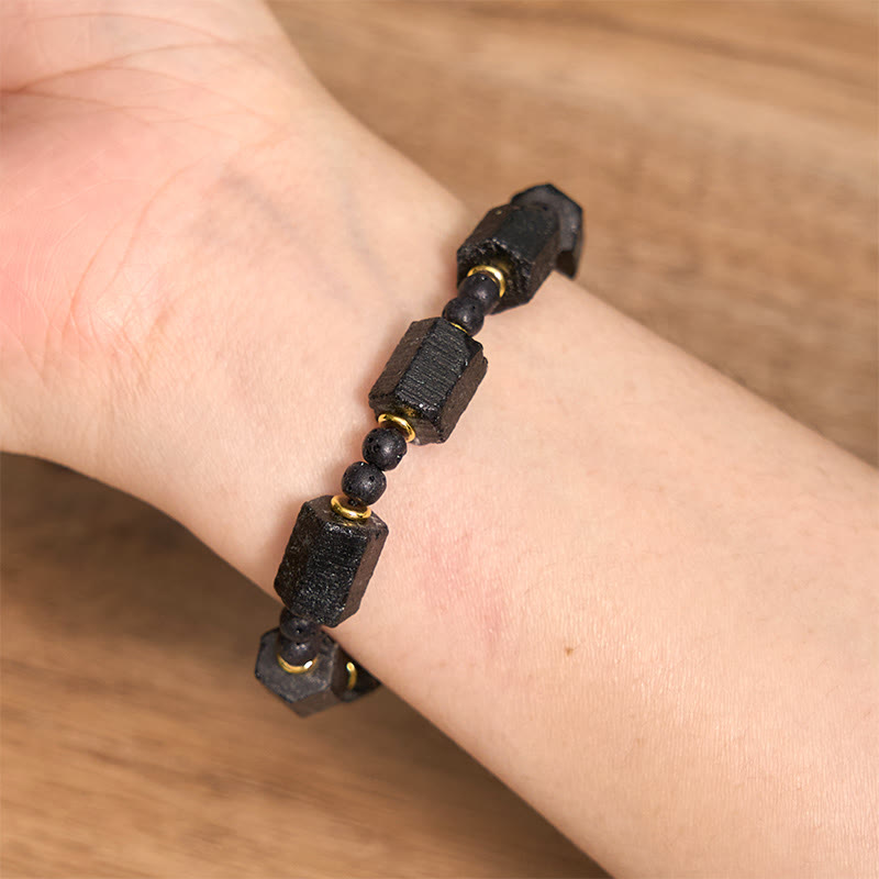 Buddha Stones Black Tourmaline Love Bracelet