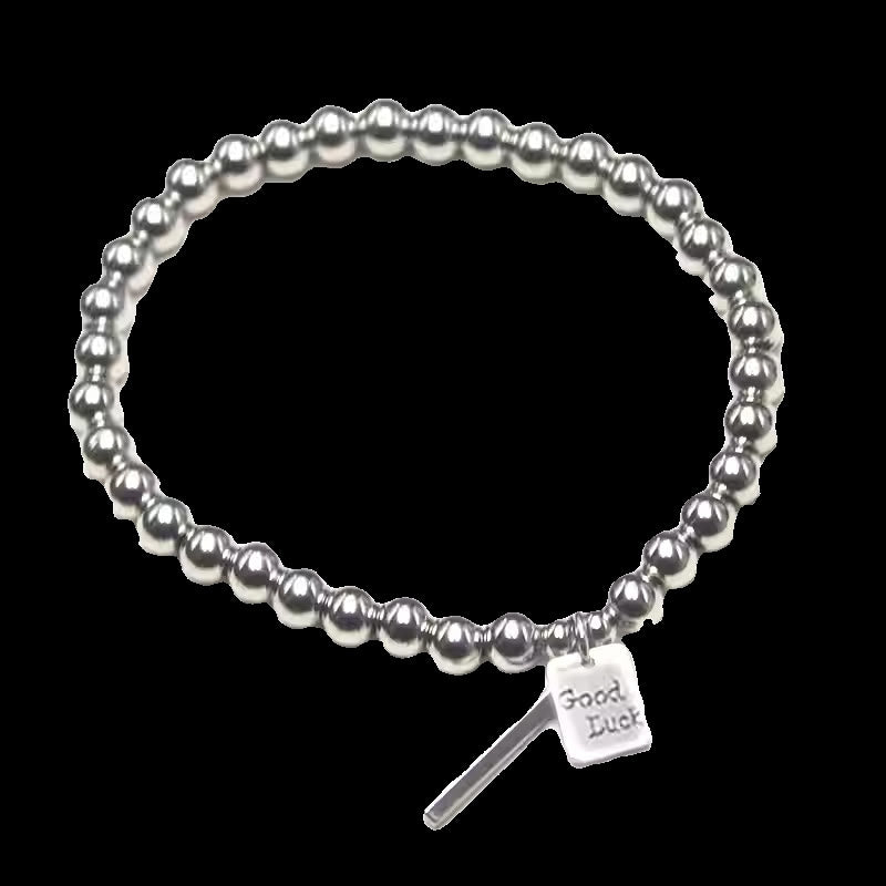 Buddha Stones Titanstahl Glücksarmband Balance