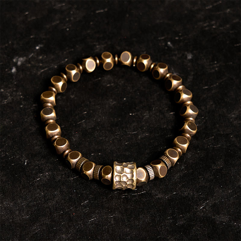 Buddha Stones Kupfer Meteoritenmuster Balance Armband
