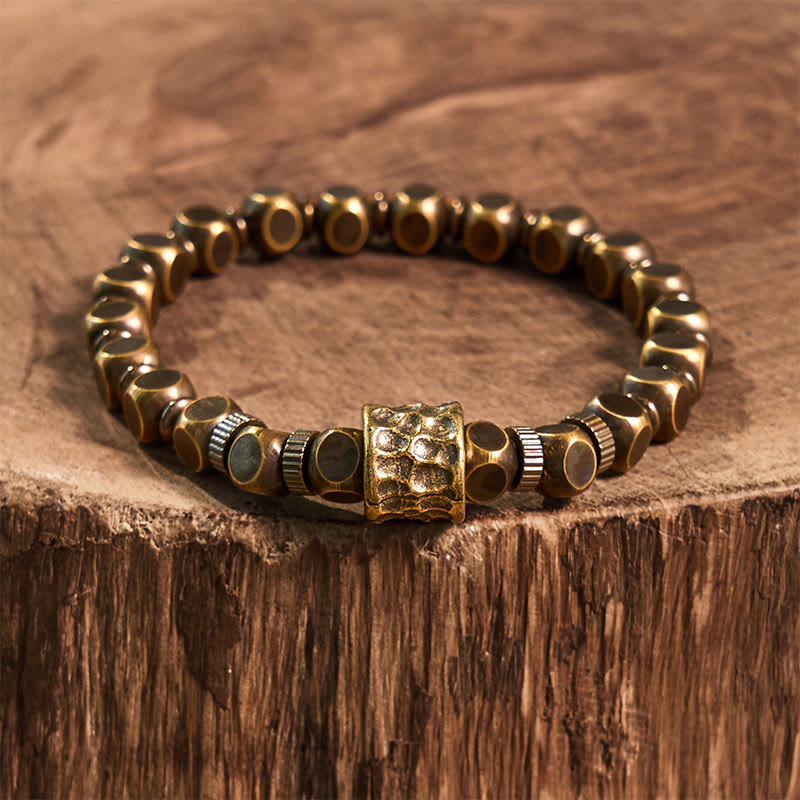 Buddha Stones Kupfer Meteoritenmuster Balance Armband