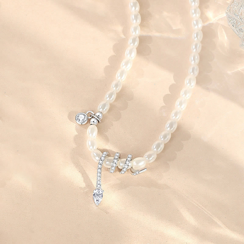 Collier et bracelet en perles de l'année du serpent en argent sterling 925 avec pendentif Buddha Stones