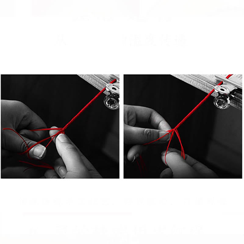 Bracelet porte-bonheur en cuivre fait main avec pièce de monnaie en or 999 de l'année du serpent et caractère Fu