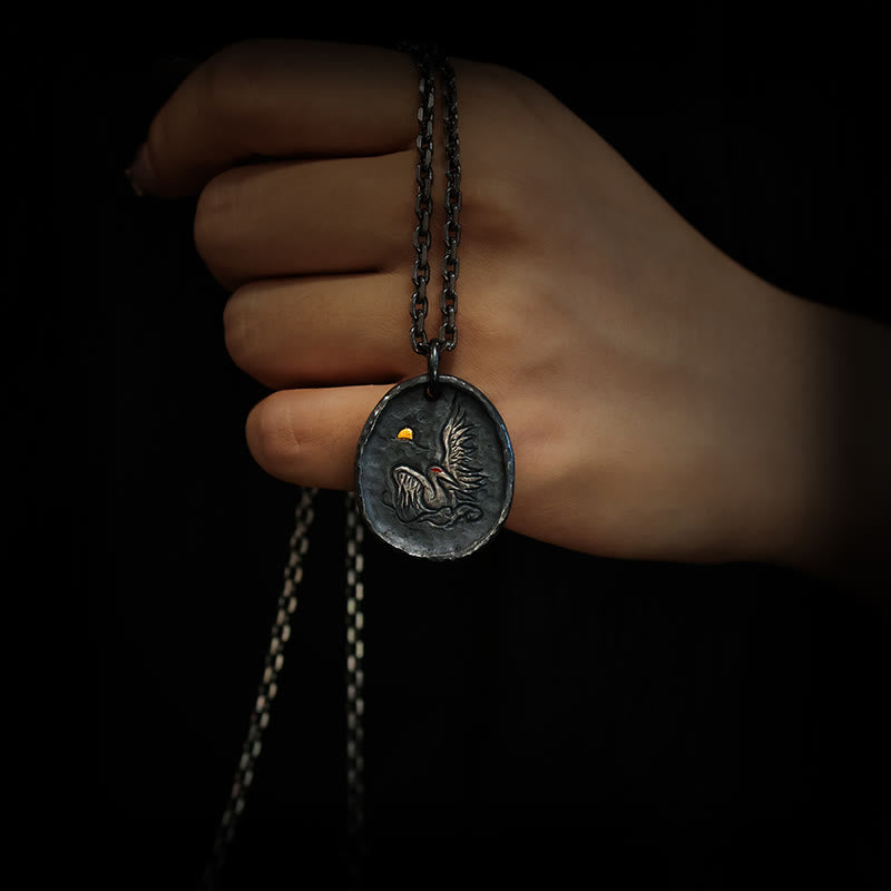 Collier pendentif en argent sterling 999 et or 24 carats avec pierres de Bouddha et nuages propices