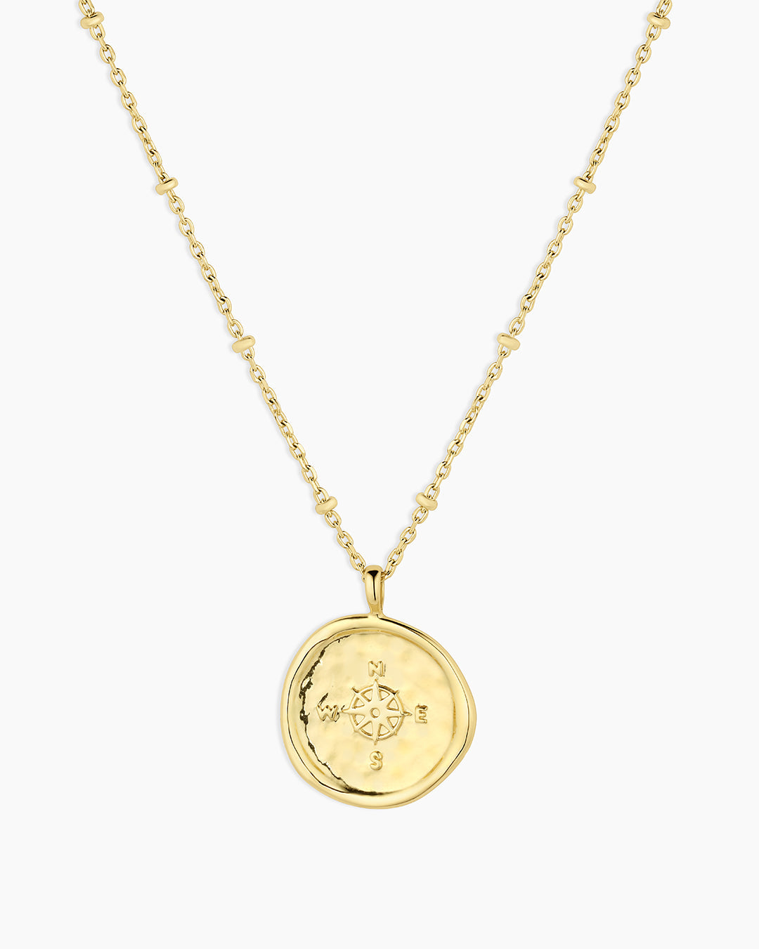 Collier pièce boussole