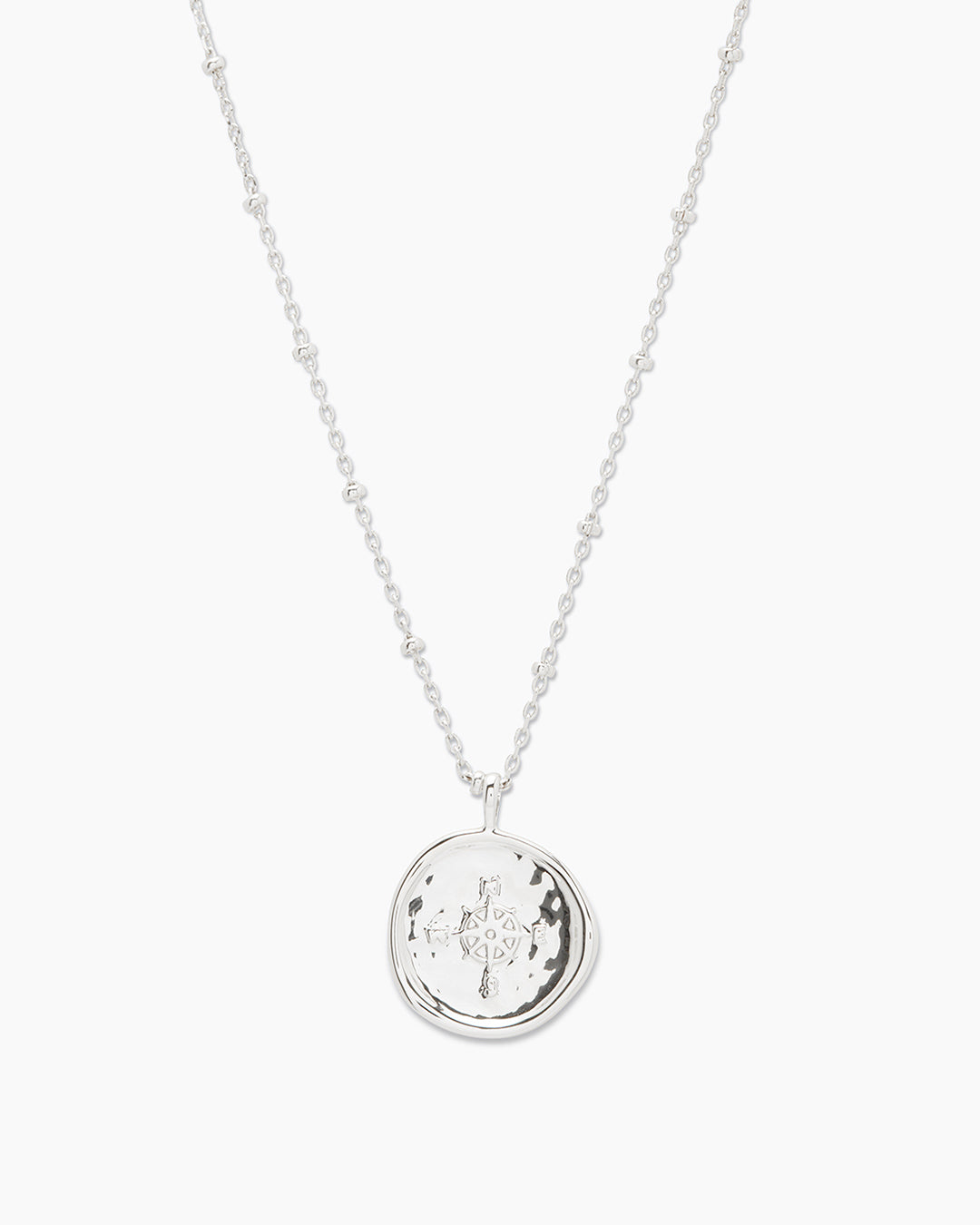 Collier pièce boussole