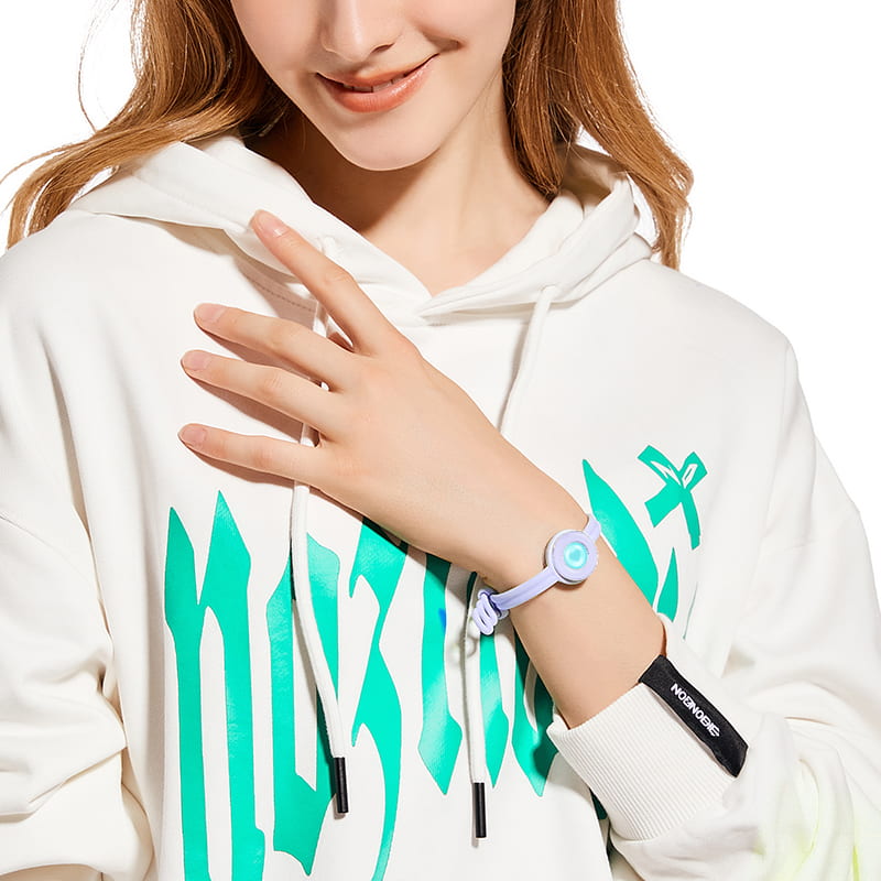 Bracelets tactiles Candy Original (noir et violet)