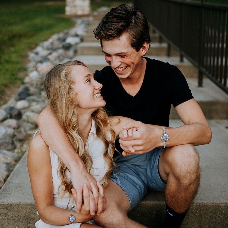 Bracelets tactiles Azure Dream 2.0 avec aventurine bleue