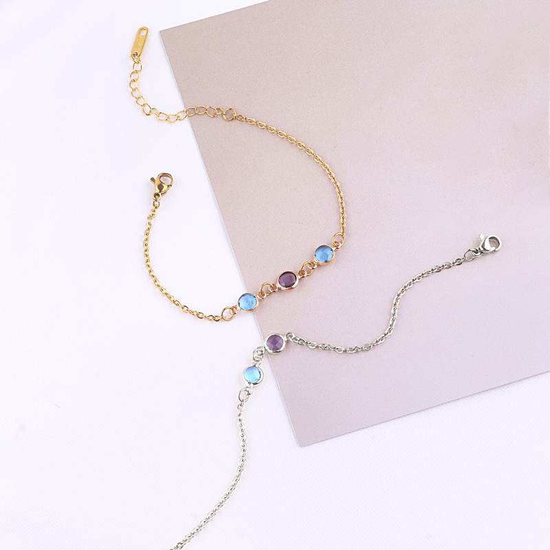 Personalized Birth Stone Bracelet
