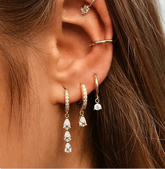 Ensemble de boucles d'oreilles Elise