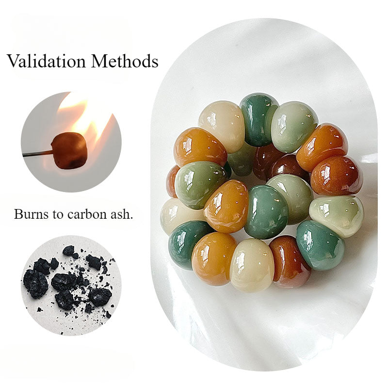 Garlic Clove Bodhi Stress Relief Bracelet 14mm (Multiple Colors Available)
