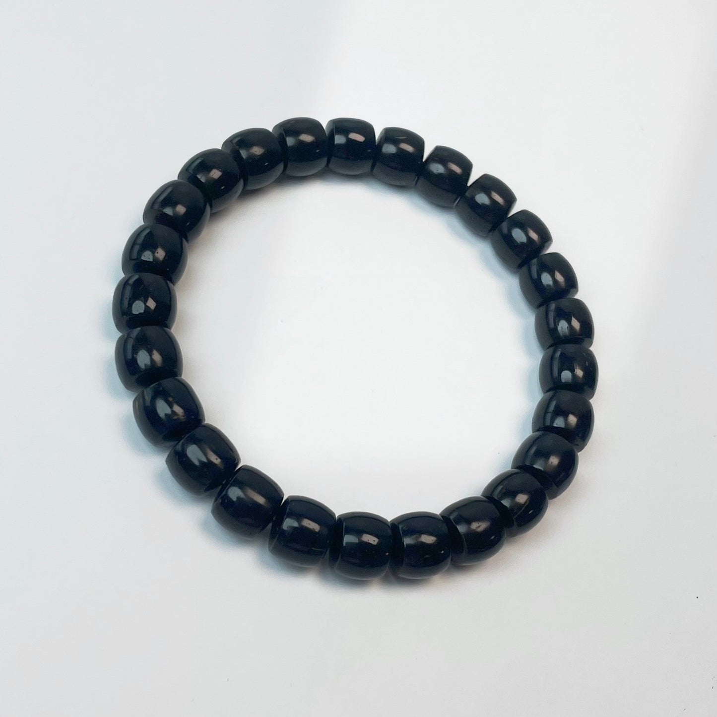Bracelet de perles Bodhi en or noir et noix de coco de style tibétain
