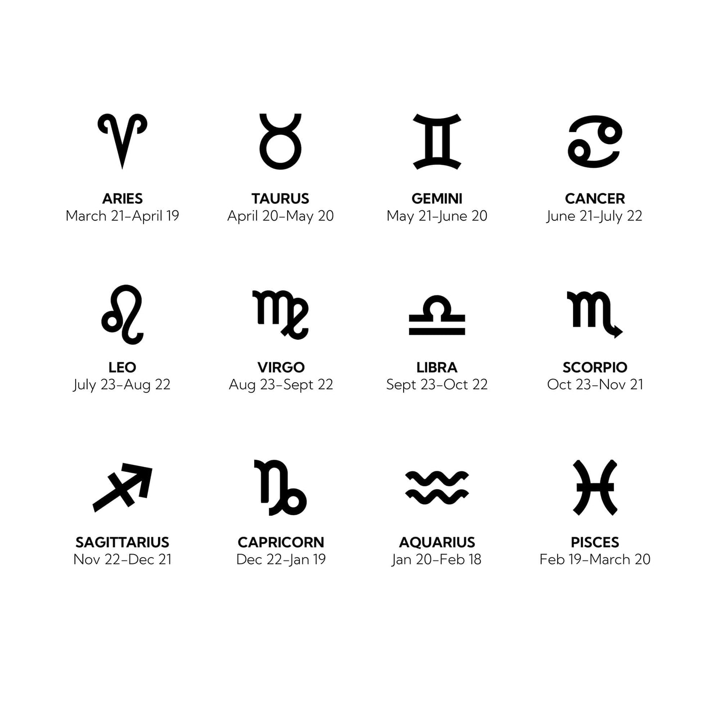 Sternzeichen Halskette