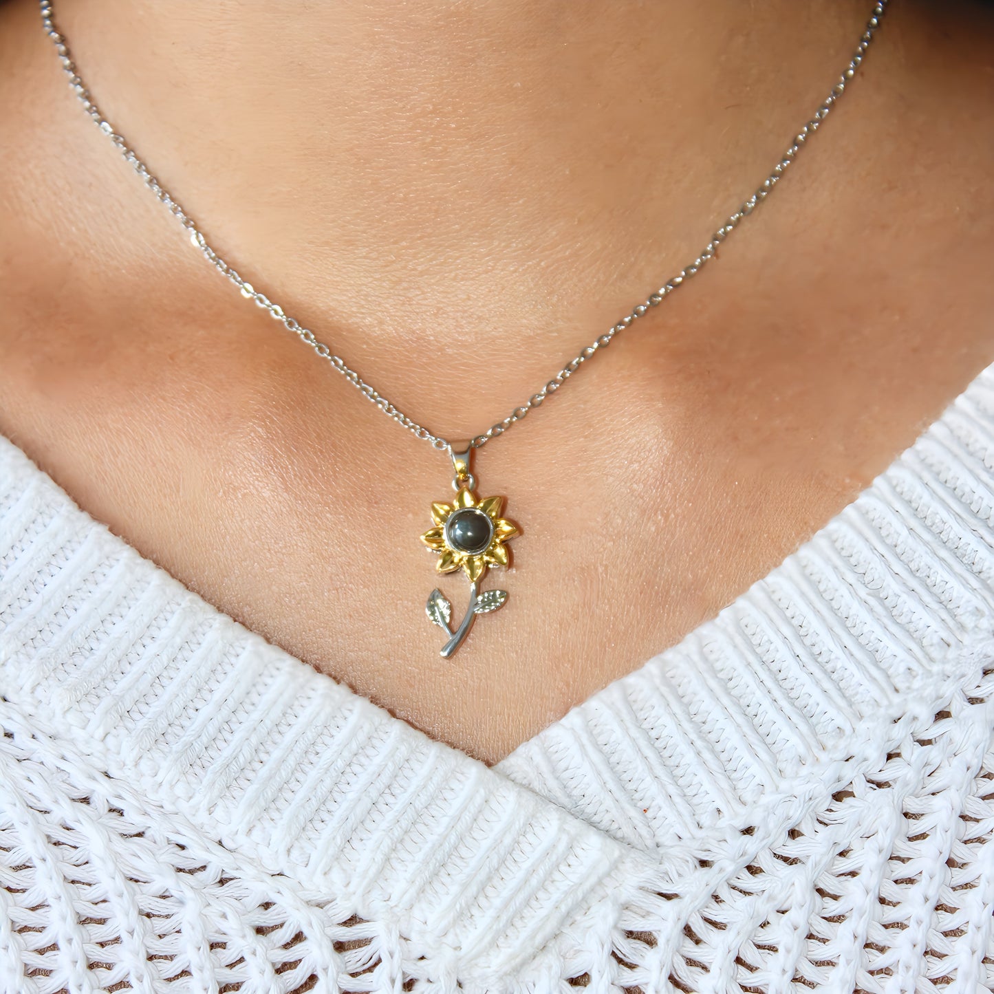 Collier de projection de tournesol éternel