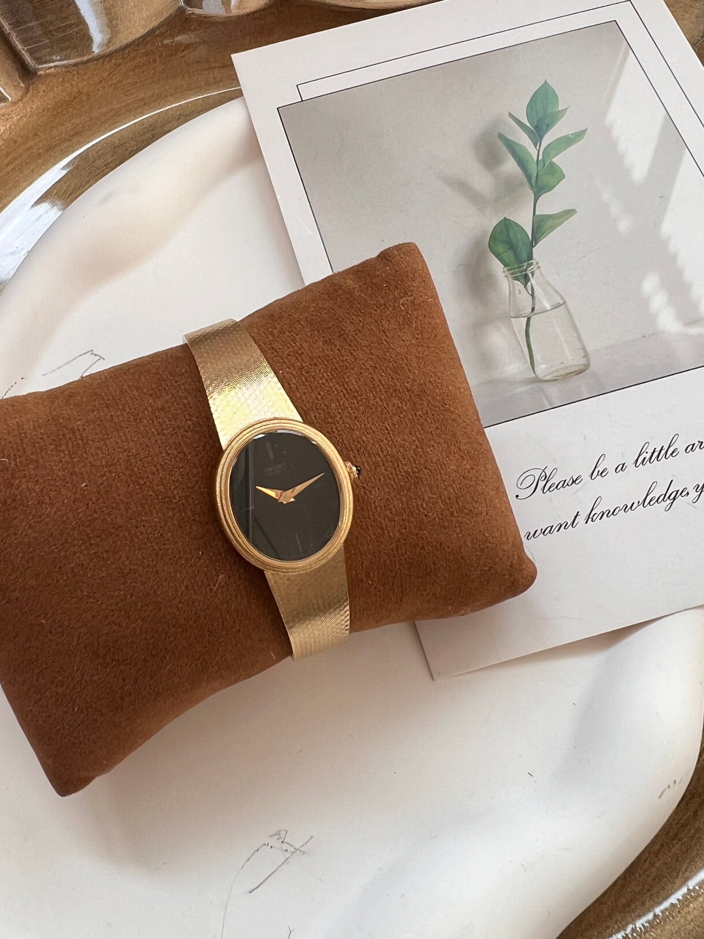 Vintage Seiko Agate Galaxy Dial Damenuhr