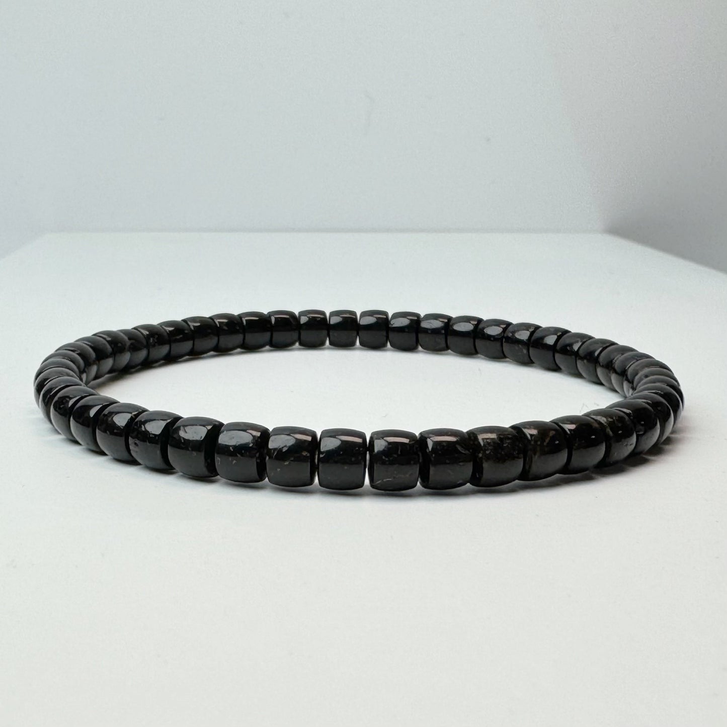 Bracelet tibétain en perles de Bodhi en or noir et noix de coco, petite taille 5 x 4 mm
