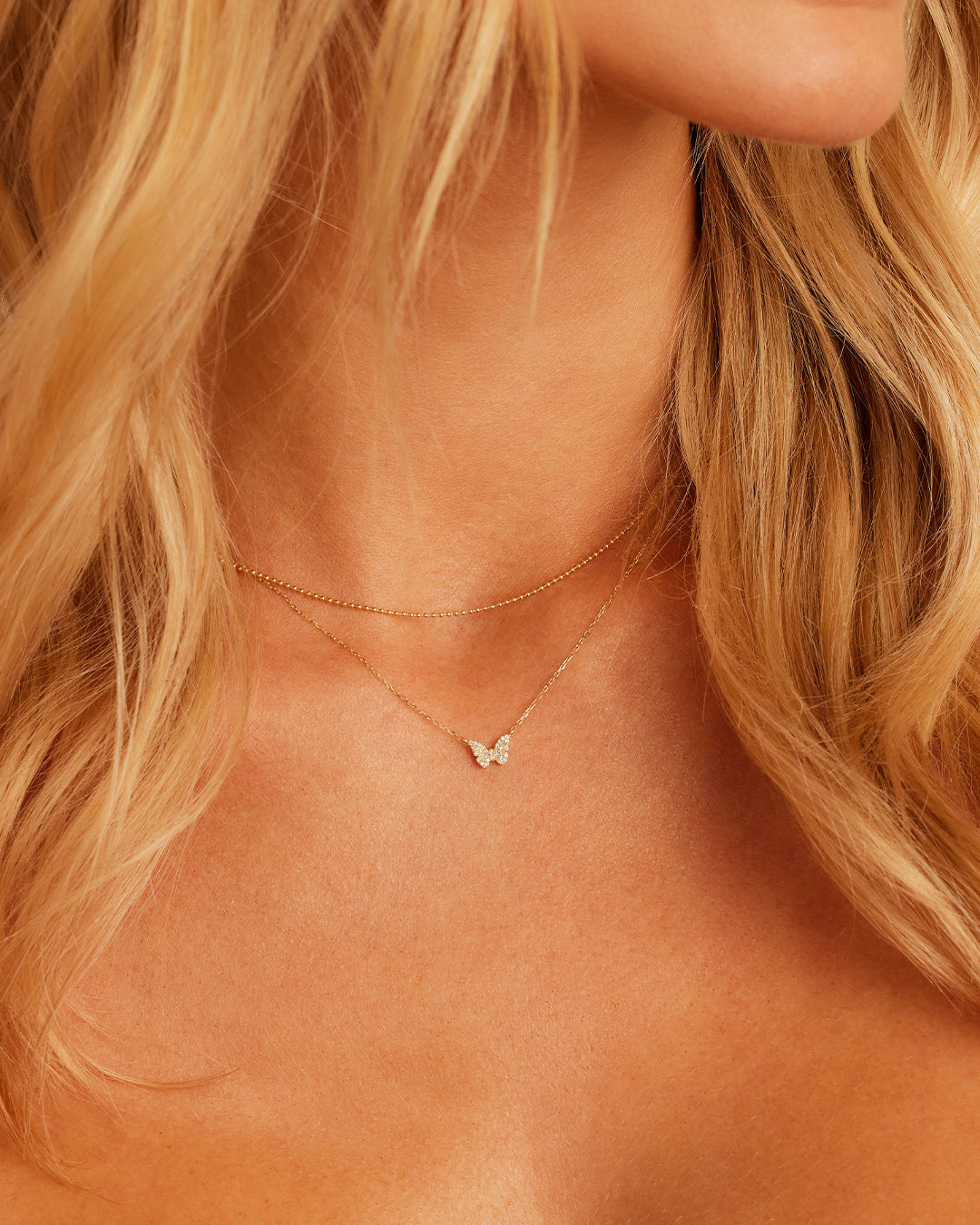 Collier Papillon Diamant