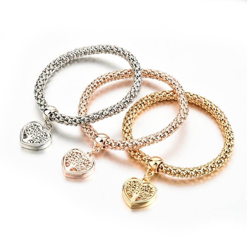 Baum des Lebens – Limitierte Auflage Herz-Charm-Armband
