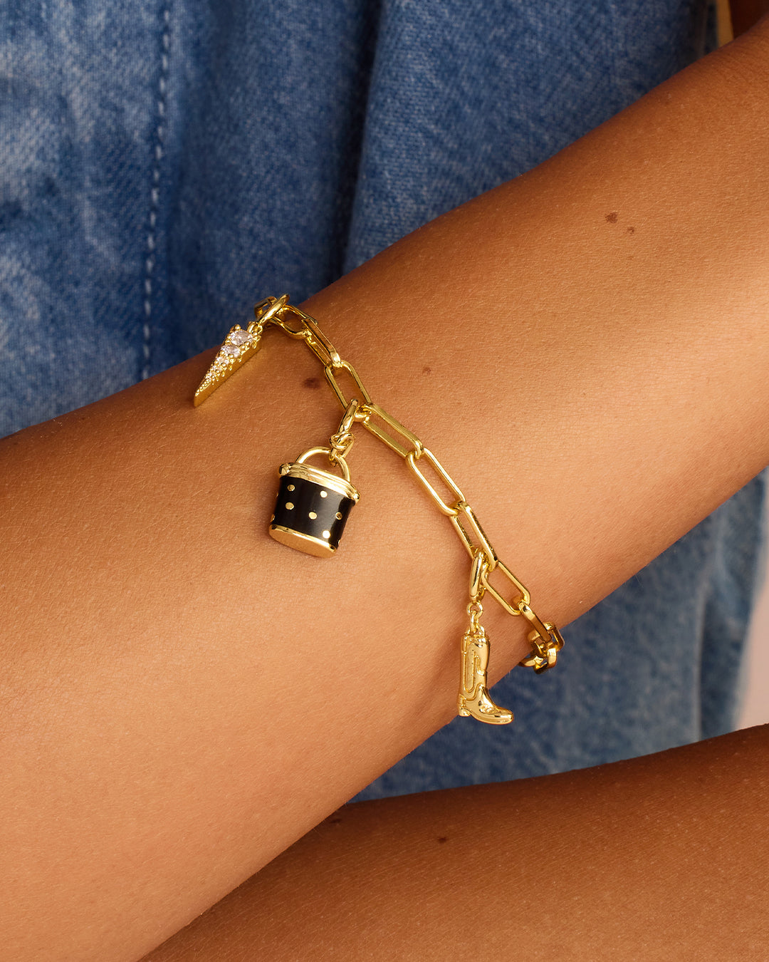 Breloque Parker en forme de botte de cowboy