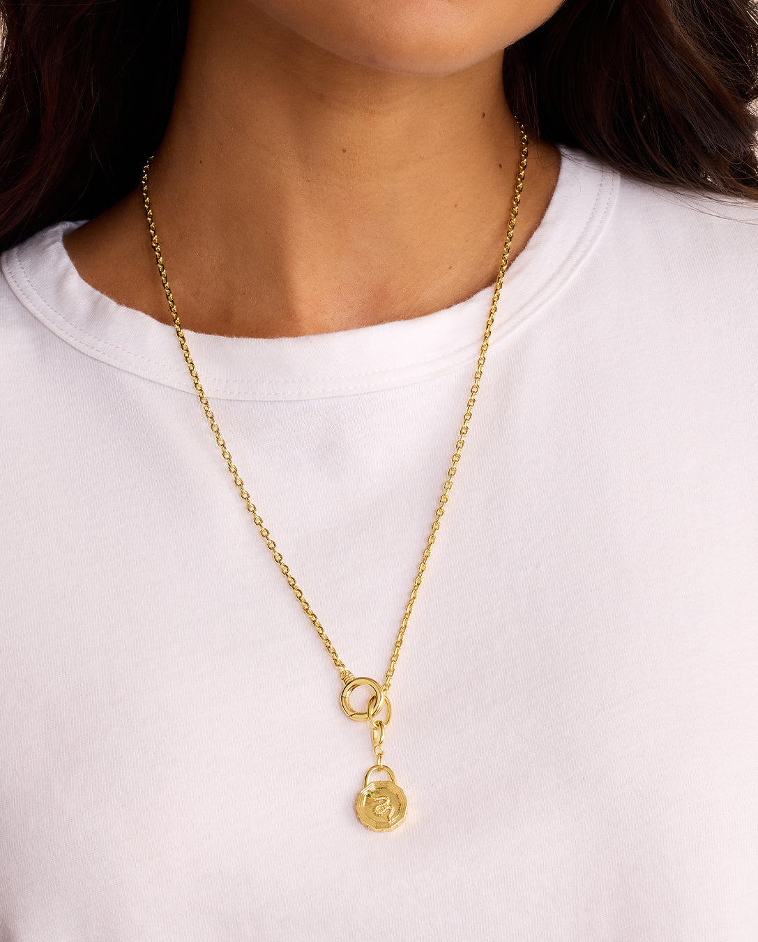 Collier Avery Mini Snake Coin