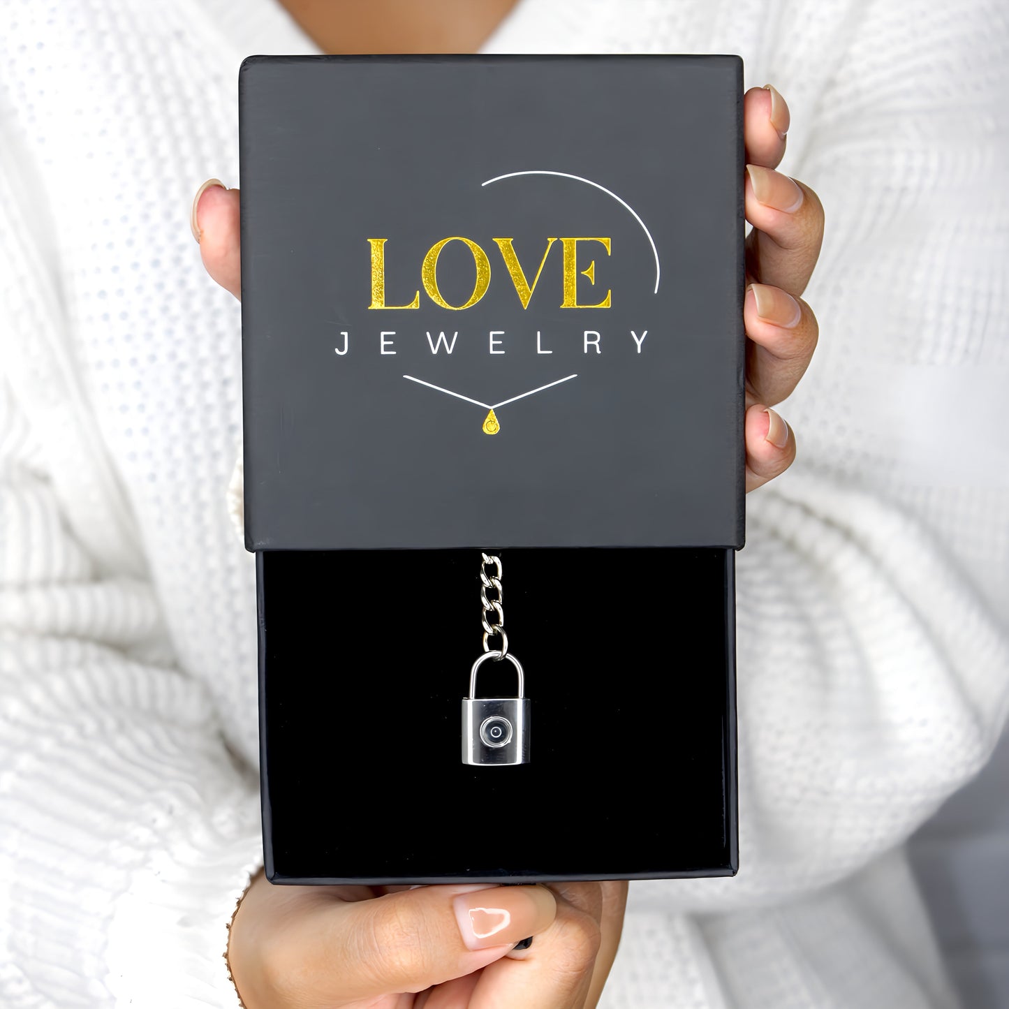 Porte-clés à projection de cadenas