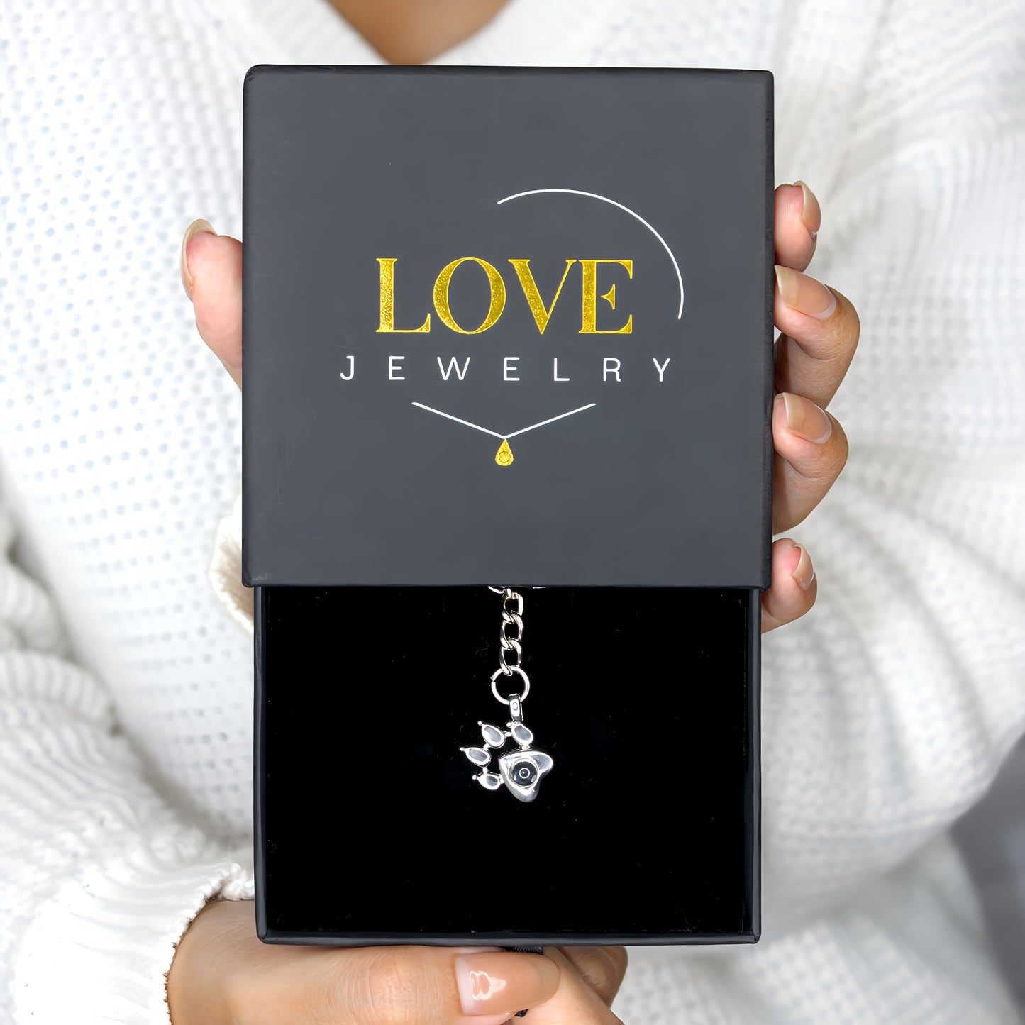 Cat Paw Projection Keychain