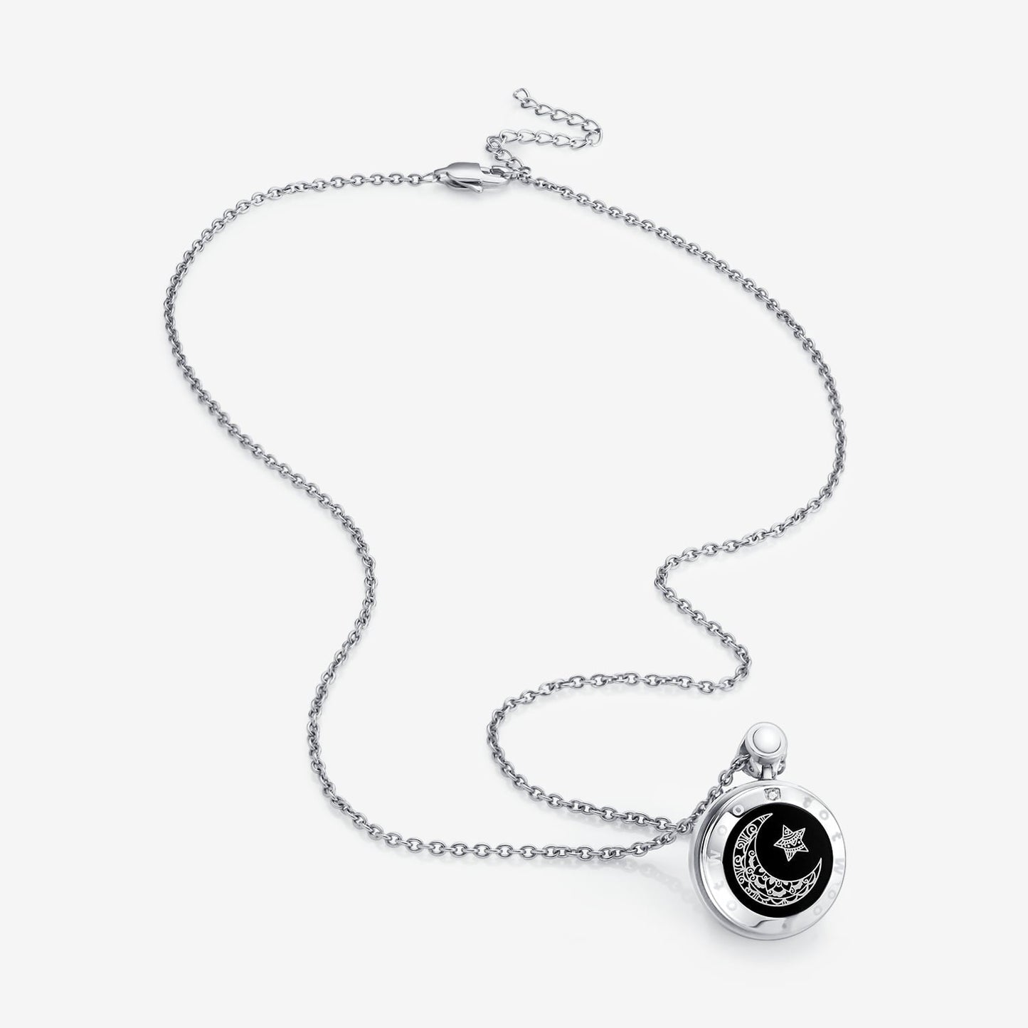 Ensemble de colliers Sun&Moon Touch avec agate naturelle pour deux personnes