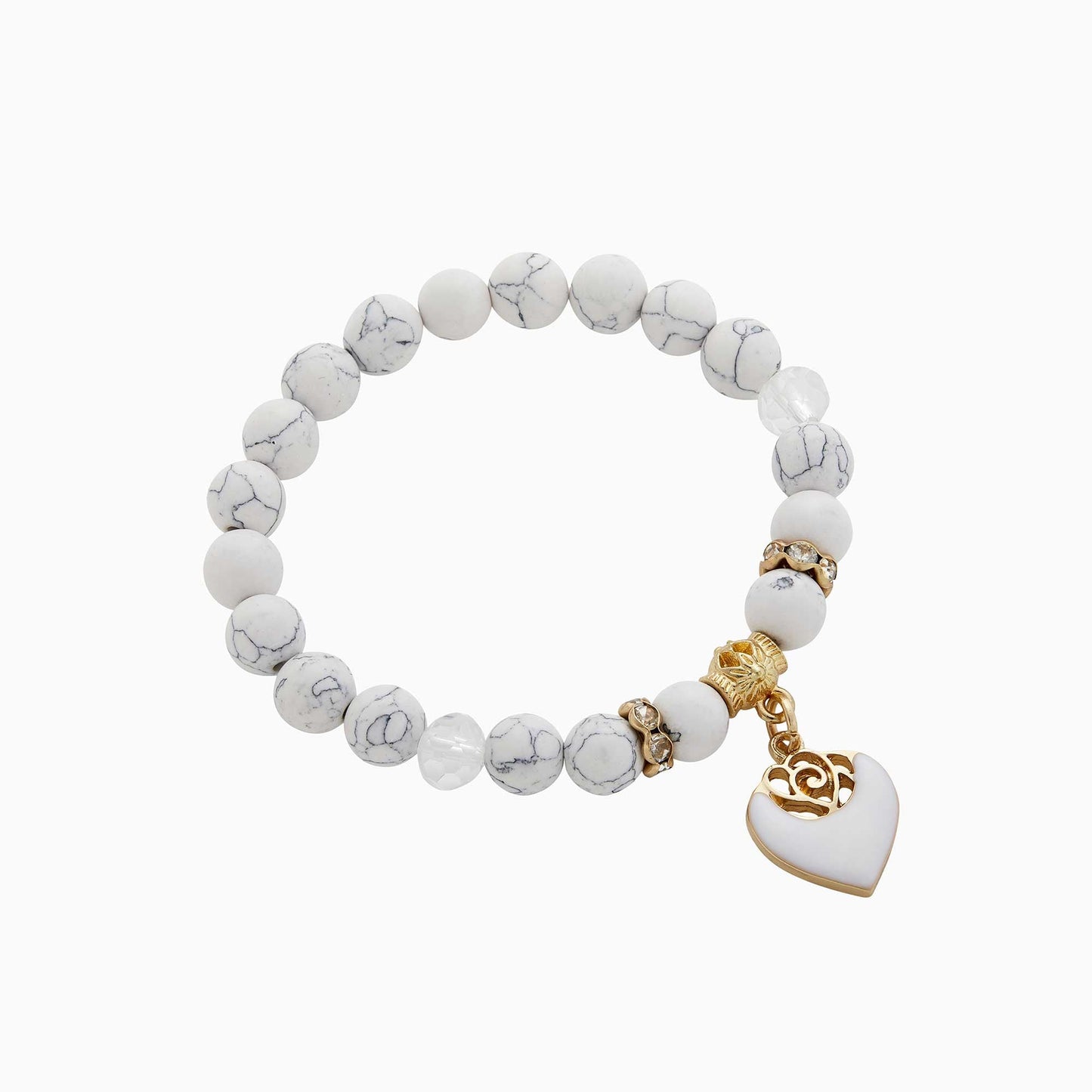 Bracelet de perles blanches