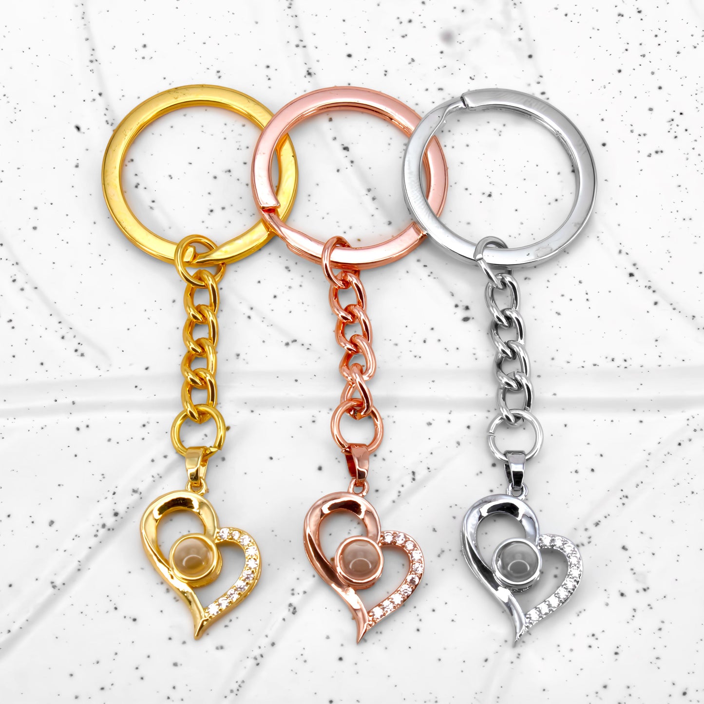 Ich liebe dich Projektions-Schlüsselanhänger