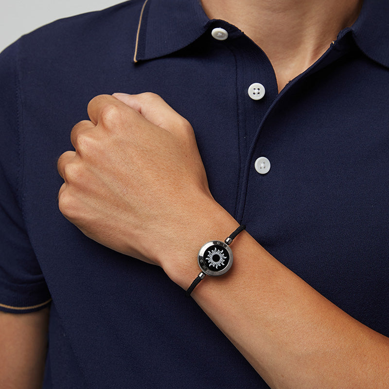 Bracelets Sun&Sun Touch avec corde Milan (noir + noir)