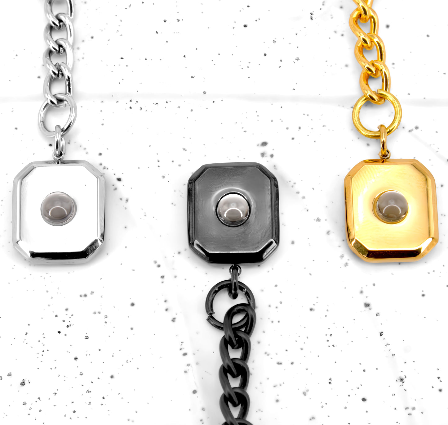 Porte-clés à projection carrée