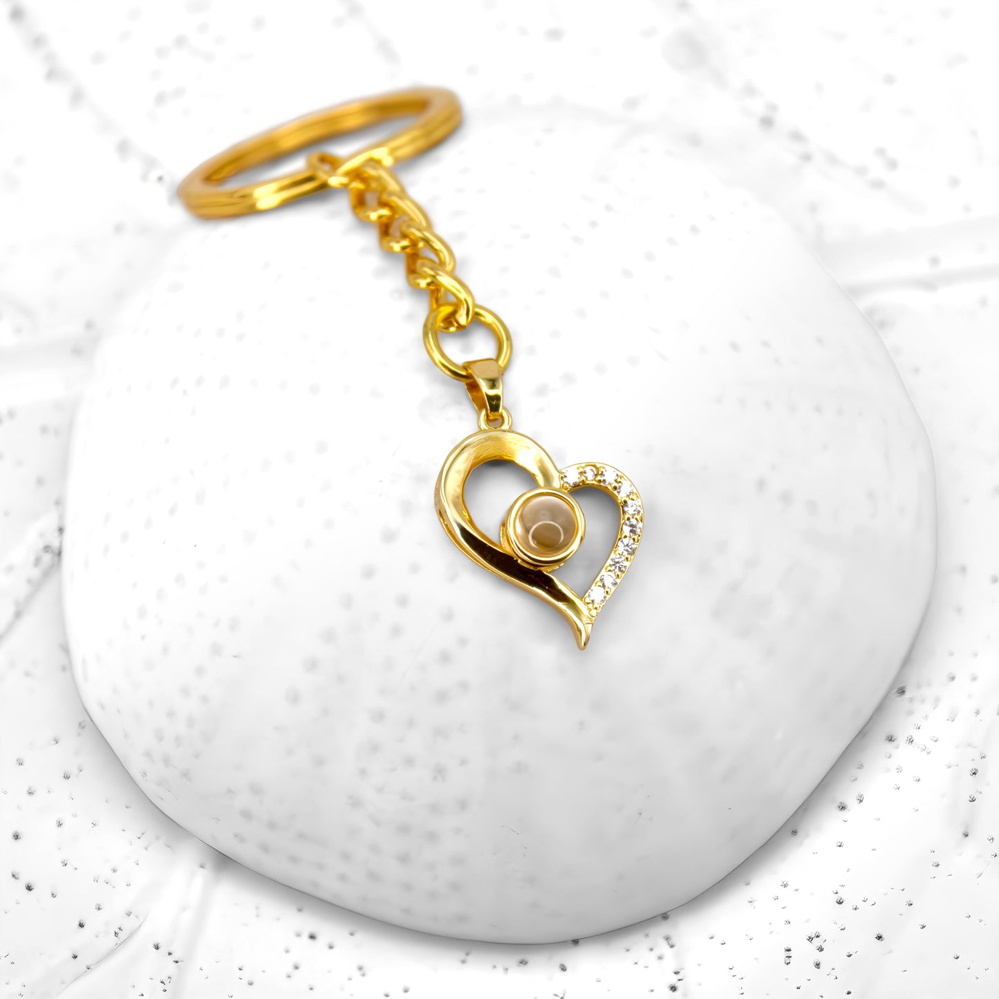 Ich liebe dich Projektions-Schlüsselanhänger