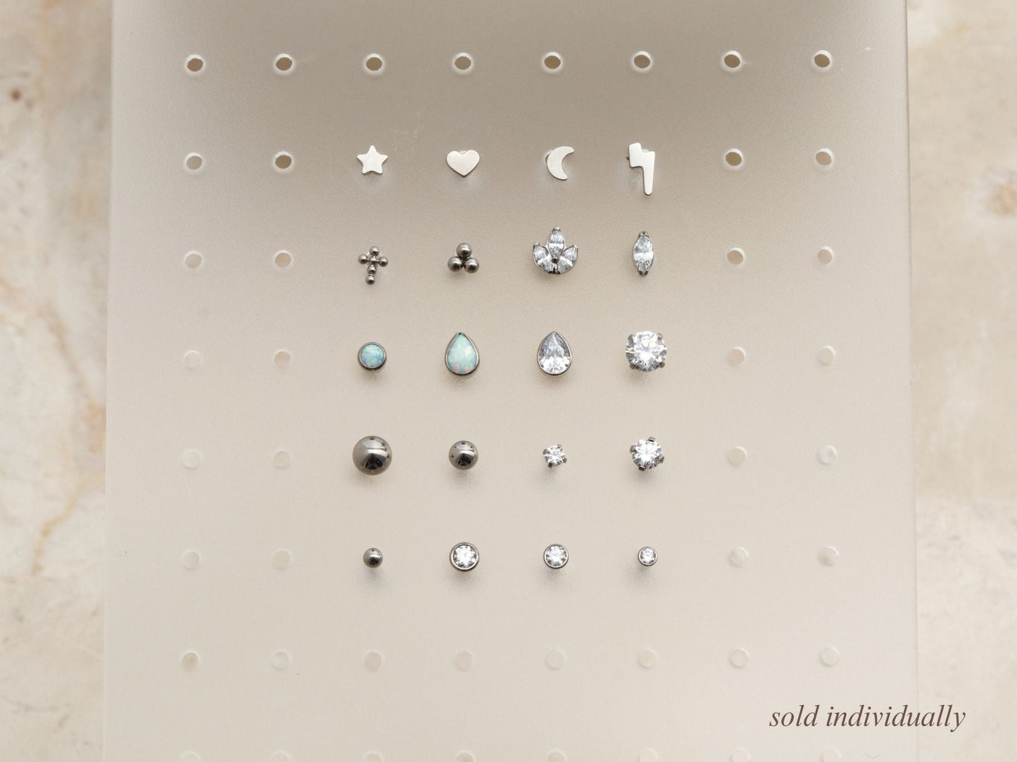 Marquise - Dos plat en titane