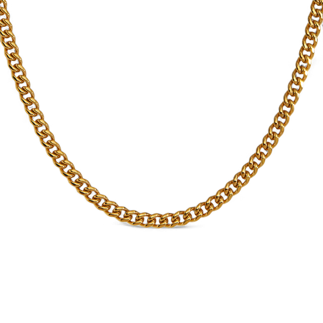 Collier chaîne cubaine de 3 mm
