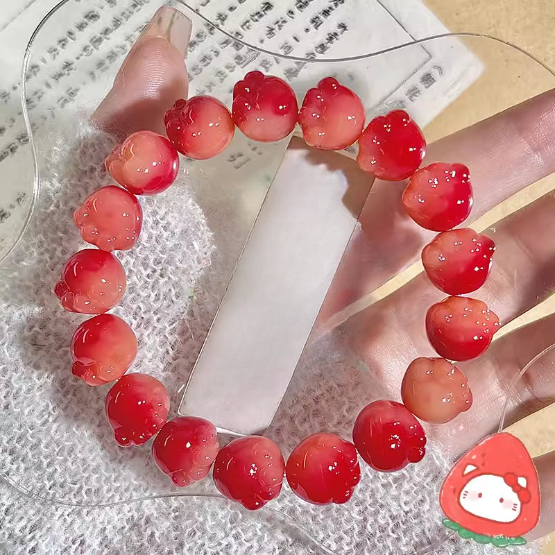 New Cute Color Series Cat Paw Bodhi Bracelet, Multiple Colors Available, 12-13mm