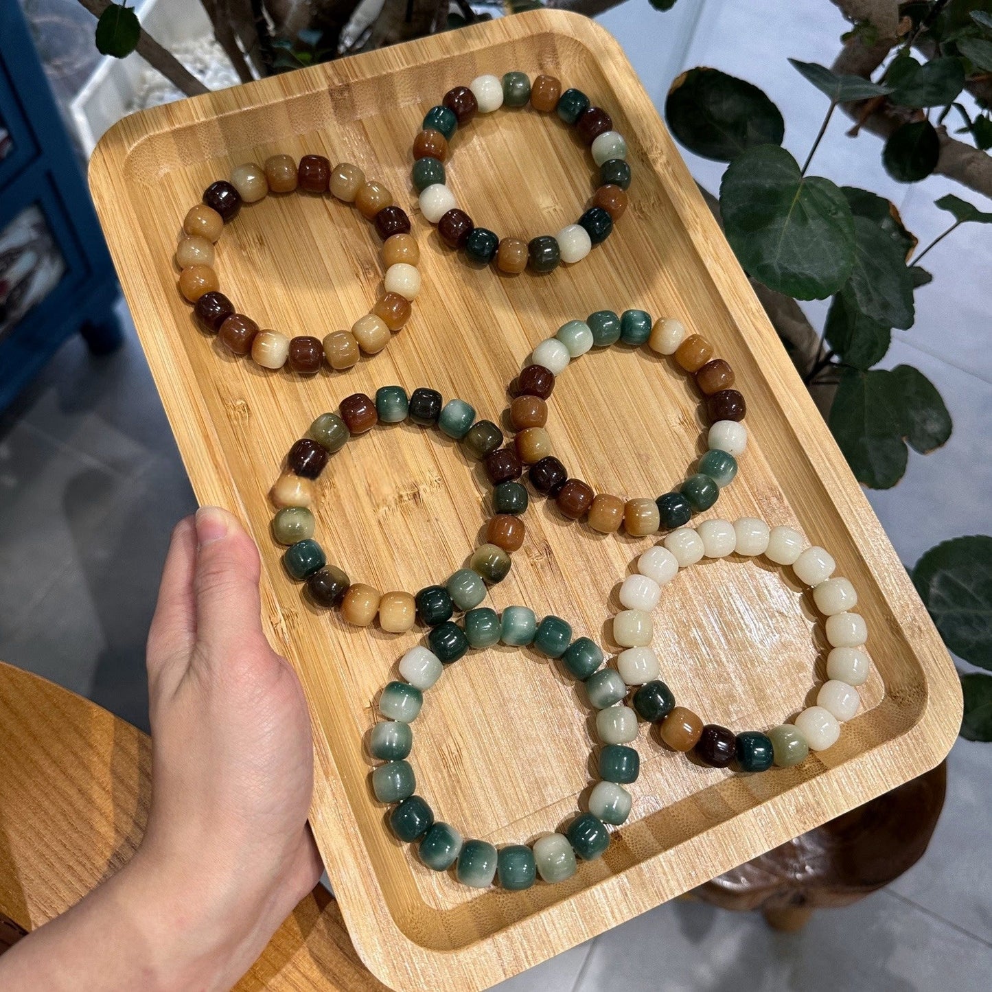 Bracelet de perles Bodhi DIY de 12 mm (plusieurs couleurs disponibles)