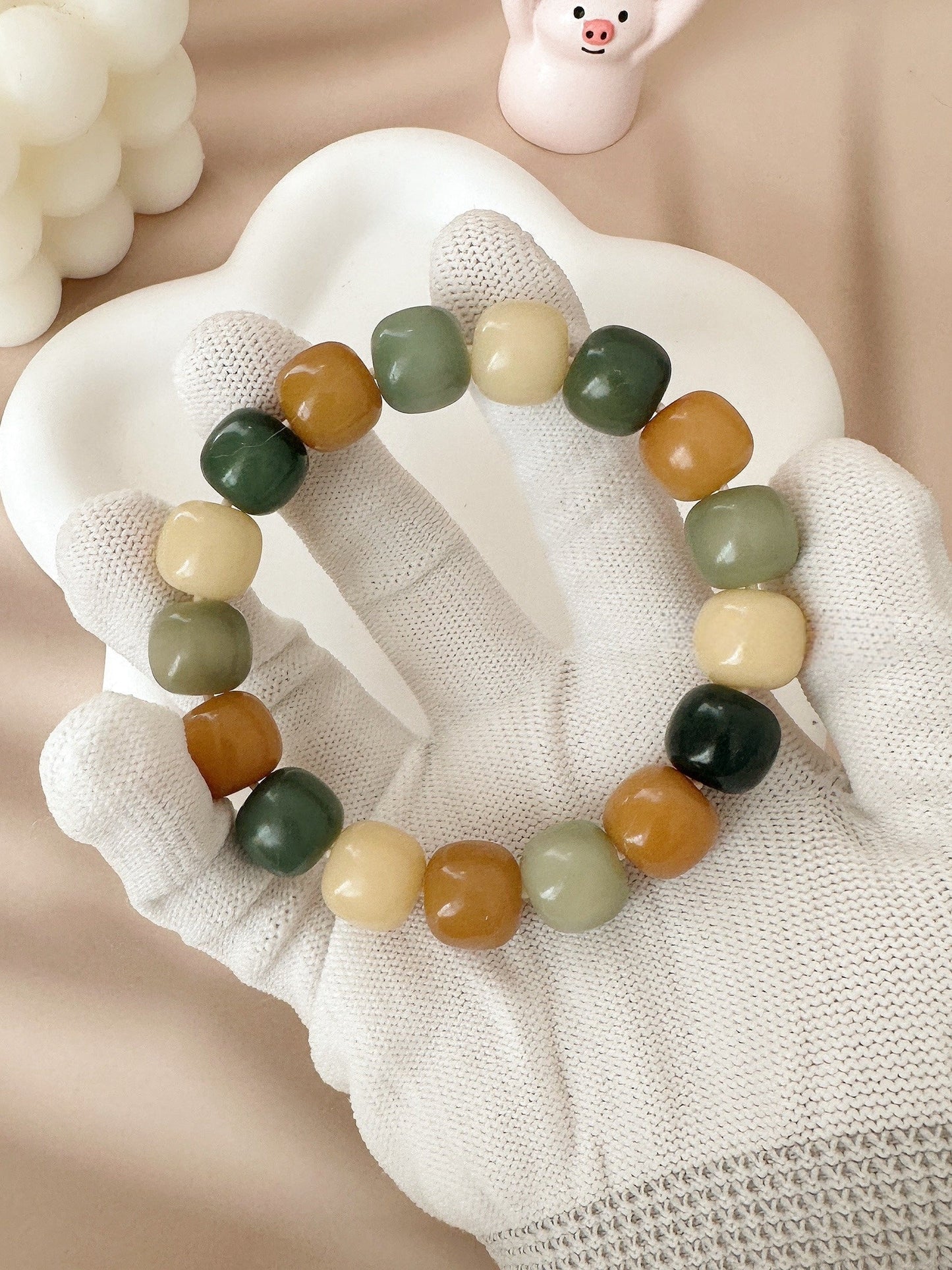14mm Large Size Multi-Treasure Bodhi Bead Bracelet (Available in Multiple Colors)