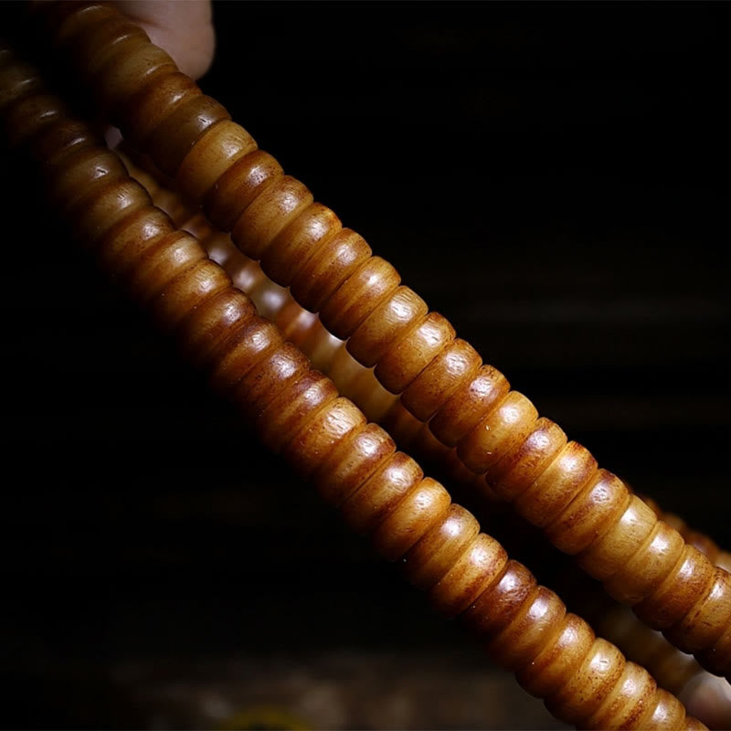 Bracelet tibétain en pierres de Bouddha, 108 perles de Mala, os de yak, perles Dzi, neuf palais, huit diagrammes, charme et force