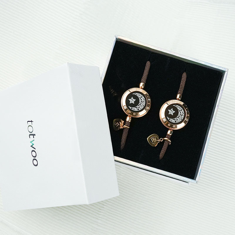 Bracelets tactiles Soleil et Lune avec corde Milan