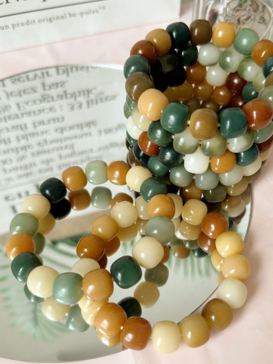 14mm Large Size Multi-Treasure Bodhi Bead Bracelet (Available in Multiple Colors)