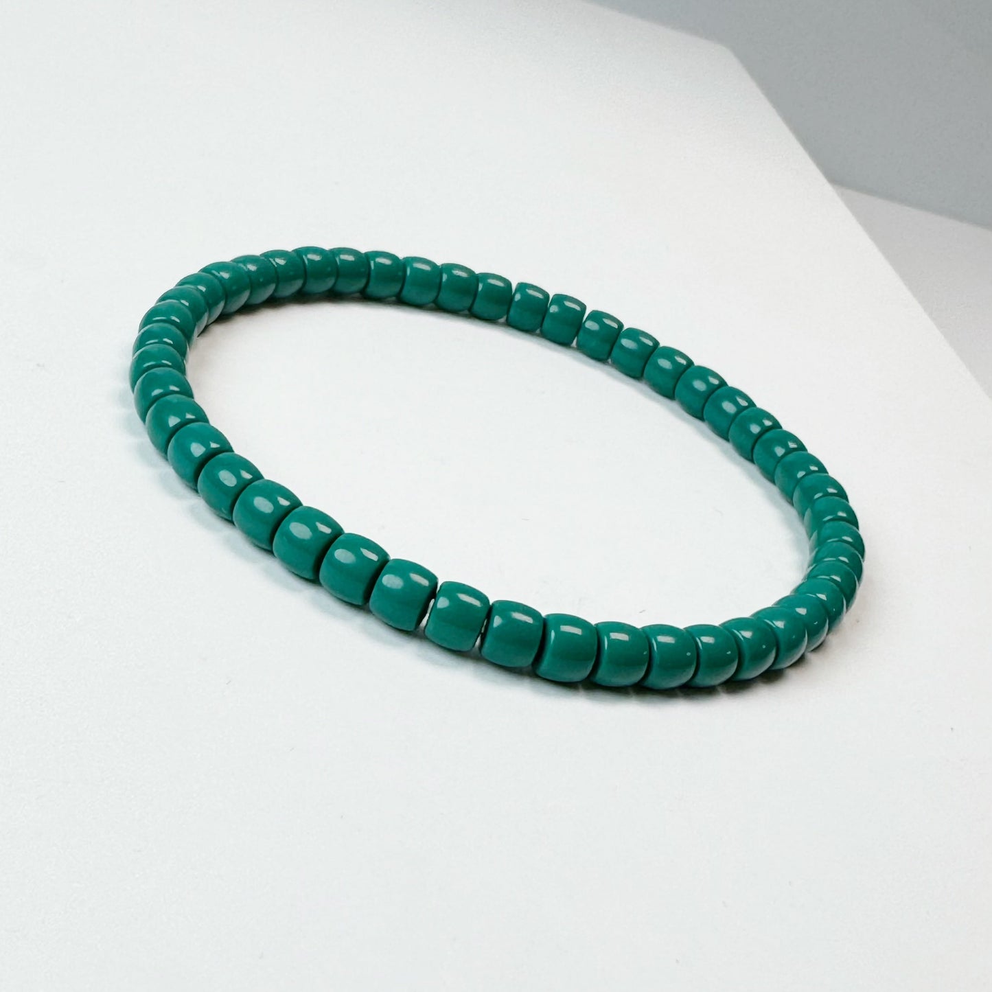 Bracelet de perles turquoise artisanal 5*4mm