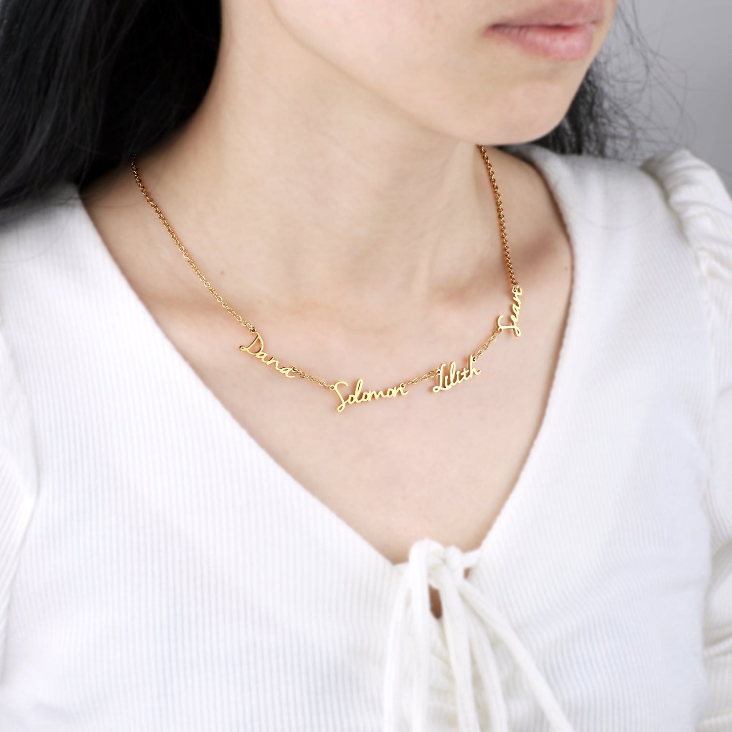 Fairy Multiple Name Necklace | Add Up to 4 Names